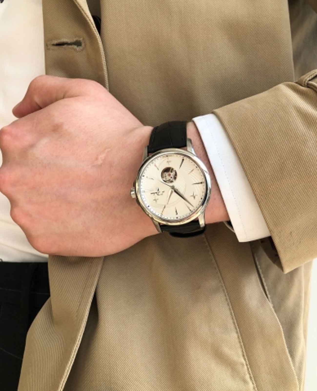 L'Duchen LDuchen Supernova D 154.11.33,  швейцария мужские часы на браслете кожаный боковой вид